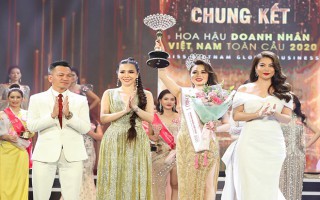 Cận cảnh nhan sắc Á hậu 1 Hoa hậu Doanh nhân Việt Nam Toàn cầu 2020